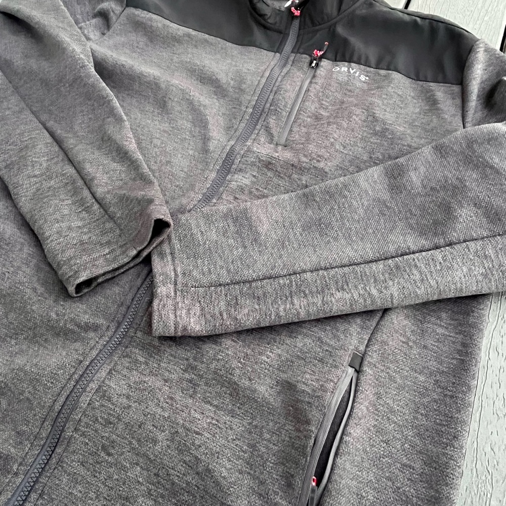 Orvis Jacket Mens XL Full Zip Fleece Classic Collection Outdoor Pockets - Picture 3 of 9